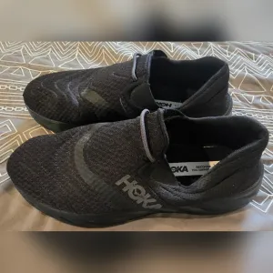 Hoka Men's Ora Recovery Black Slipon Shoes Size 11