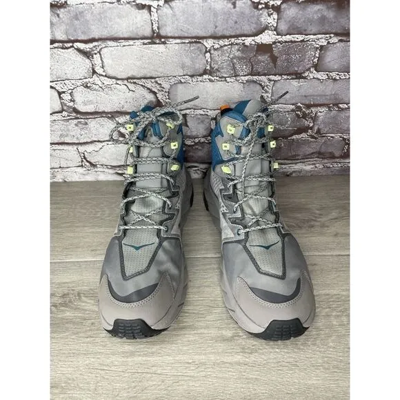 Hoka One One Anacapa Mid GTX Gray Blue Hiking Boots 1122018-SBCRL Men 11.5D US