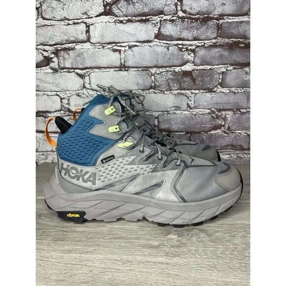 Hoka One One Anacapa Mid GTX Gray Blue Hiking Boots 1122018-SBCRL Men 11.5D US