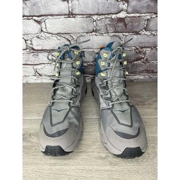 Hoka One One Anacapa Mid GTX Gray Blue Hiking Boots 1122018-SBCRL Men 11.5D US