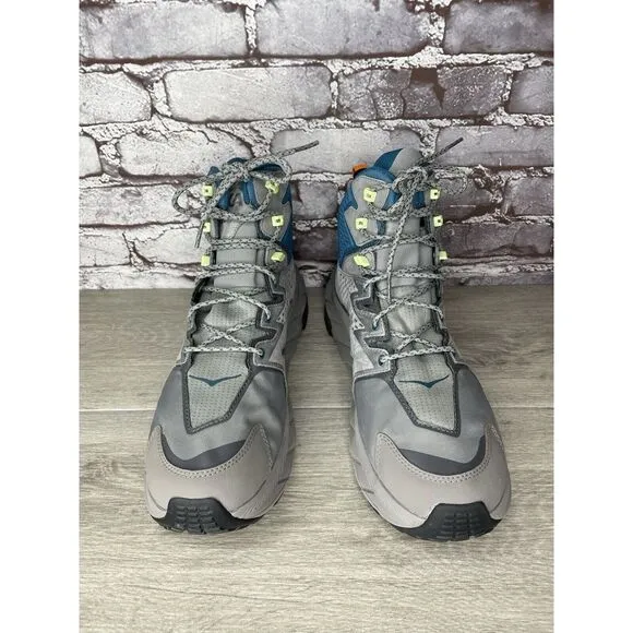 Hoka One One Anacapa Mid GTX Gray Blue Hiking Boots 1122018-SBCRL Men 11.5D US