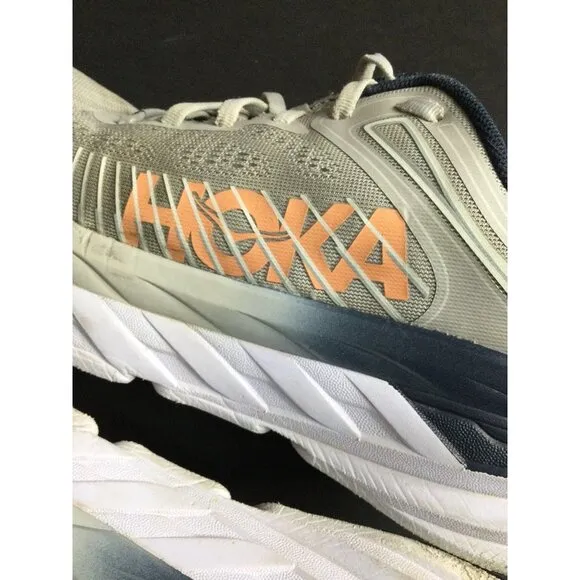 Hoka One One Bondi 7 Women's Lunar Rock Athletic Running Shoes Lace Up Size 10