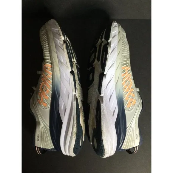 Hoka One One Bondi 7 Women's Lunar Rock Athletic Running Shoes Lace Up Size 10