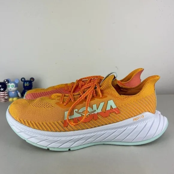 Hoka One One Carbon X3 Radiant Yellow/Camellia Shoes Mens Sizes: 12.5…