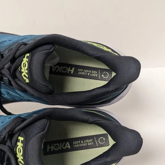 Hoka One One Clifton 8 Running Shoes, Blue, Men's 10.5 M