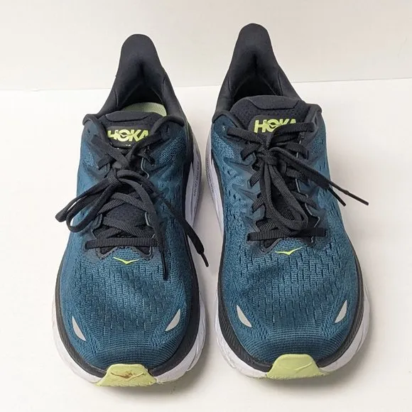 Hoka One One Clifton 8 Running Shoes, Blue, Men's 10.5 M