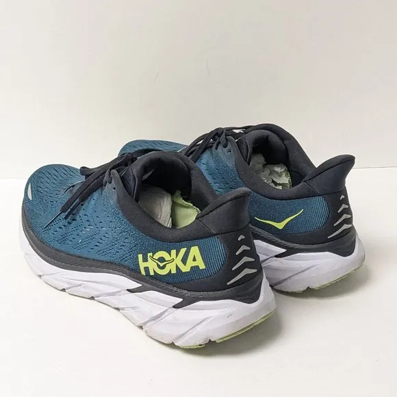 Hoka One One Clifton 8 Running Shoes, Blue, Men's 10.5 M