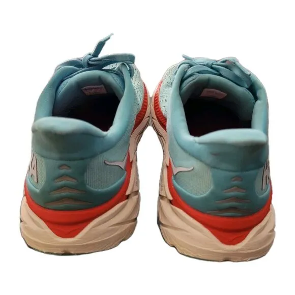 Hoka One One Clifton 8 Sneakers Womens 10.5B Blue Running Walking Athletic Shoes