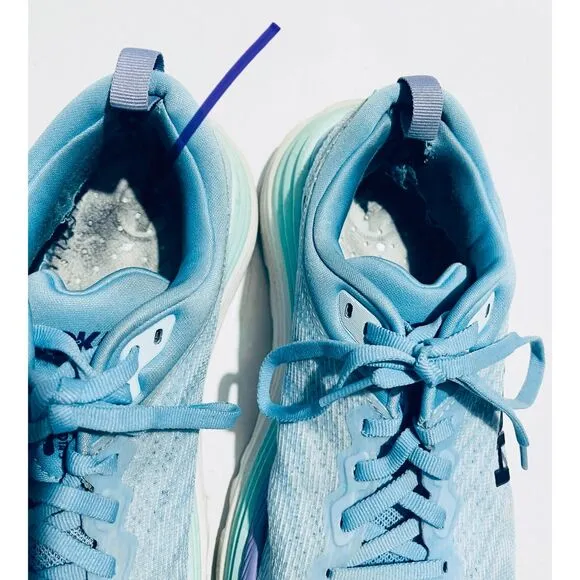 Hoka One one comfort tennis shoes running blue women 9B