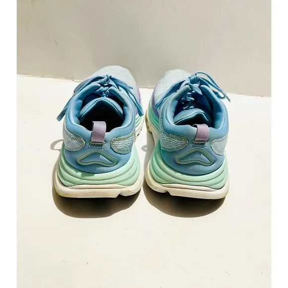 Hoka One one comfort tennis shoes running blue women 9B