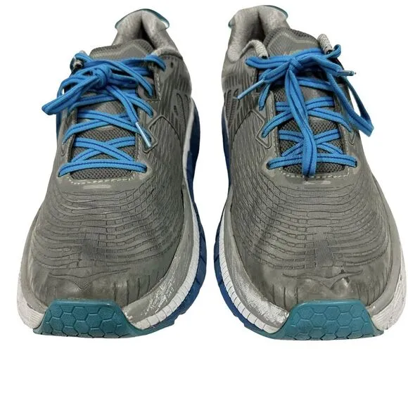 Hoka One One Gaviota Mens 10.5 Shoes‎ Gray Blue Running Walking Sneaker