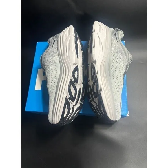 Hoka One One NIB Men's Bondi 8 1123202 Running Sneaker Shoes Gray in  Size10D