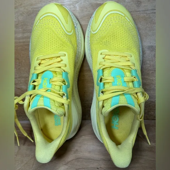 Hoka One One Skyward X Womens Size 6.5 Running Shoes Sneakers Lemonade Sunlight