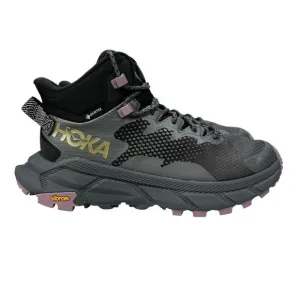 Hoka One One Trail Code GTX Black Castlerock Hiking Boots Women's Size 6.5 B
