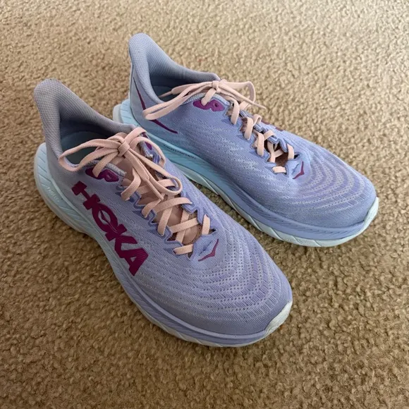 Hoka One One Womens Mach 5 Purple Sport Athletic Running &amp; Training Shoes