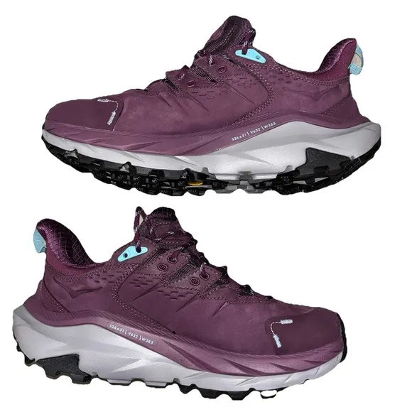 HOKA W KAHA 2 LOW GTX Low Hiking Boots Waterproof GRAPE WINE UNISEX 8 1/2 /40EU