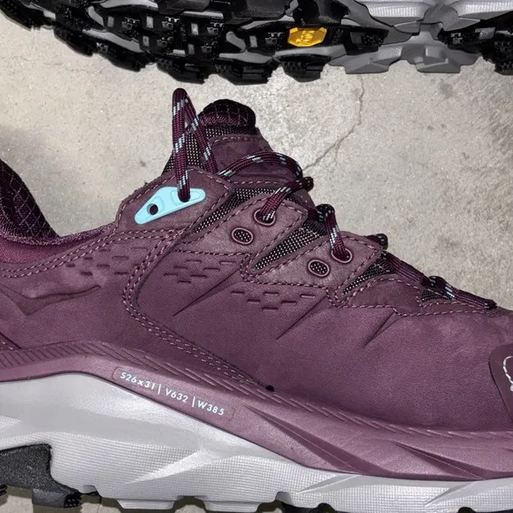 HOKA W KAHA 2 LOW GTX Low Hiking Boots Waterproof GRAPE WINE UNISEX 8 1/2 /40EU