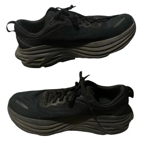 Hoka Womens Black Bondi 8 Athletic shoes size 8 1/2