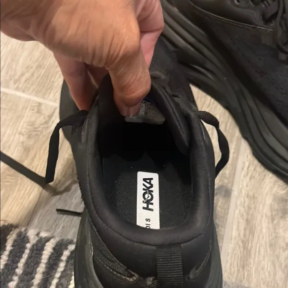Hoka Womens Black Bondi 8 Athletic shoes size 8 1/2