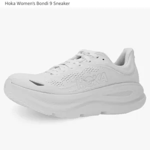 Hoka Women’s Bondi 9 Athletic Shoes Size 10.5 White NEW