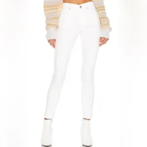 Hudson Barbara High Waist Super Skinny Ankle in Aurora
