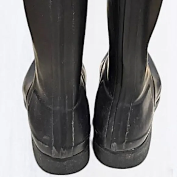 Hunter Black Tall Packable Original Tour Boots Size 7