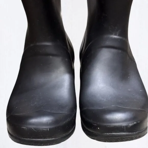 Hunter Black Tall Packable Original Tour Boots Size 7