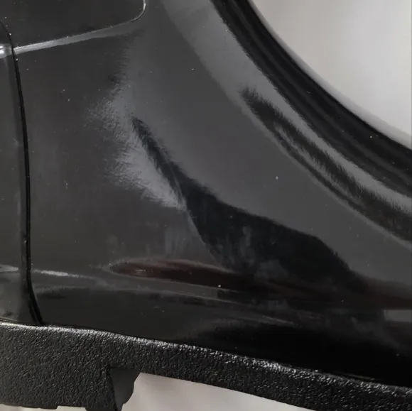 Hunter Original Refined Gloss Black Tall Wellington Rain Boots. 8W Girlhoodcore