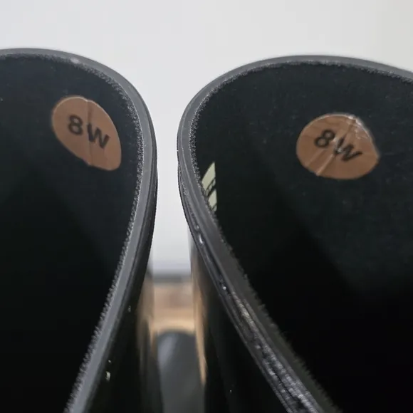 Hunter Original Refined Gloss Black Tall Wellington Rain Boots. 8W Girlhoodcore
