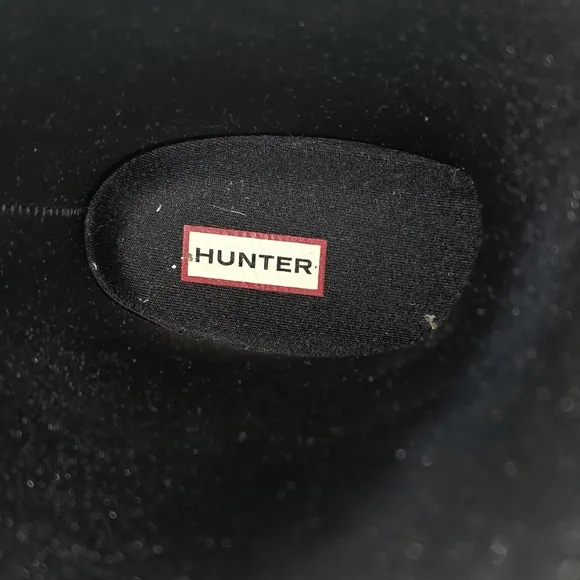 Hunter Original Refined Gloss Black Tall Wellington Rain Boots. 8W Girlhoodcore
