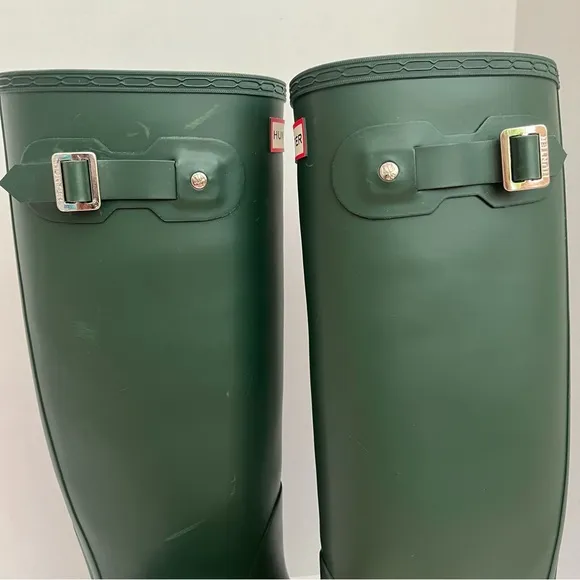 Hunter Original Tall Rain Boots Matte Green Women’s Size 9