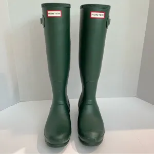 Hunter Original Tall Rain Boots Matte Green Women’s Size 9