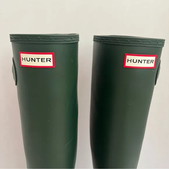 Hunter Original Tall Rain Boots Matte Green Women’s Size 9