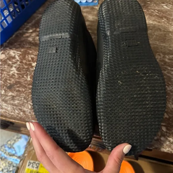 Hunter slip on fleece lined shoes