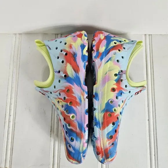 Hunter Water Shoes Womens Size 36 Blue Multicolored Marble Removable  Liner