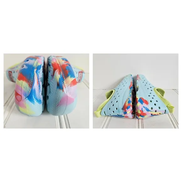 Hunter Water Shoes Womens Size 36 Blue Multicolored Marble Removable  Liner