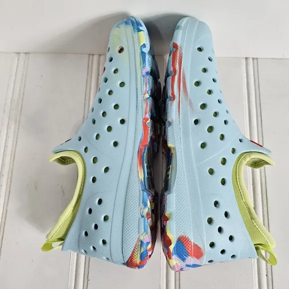Hunter Water Shoes Womens Size 36 Blue Multicolored Marble Removable  Liner