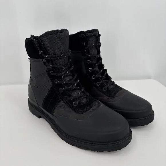 Hunter Waterproof Commando Boots, Black, Mens‎ US 8 EUC