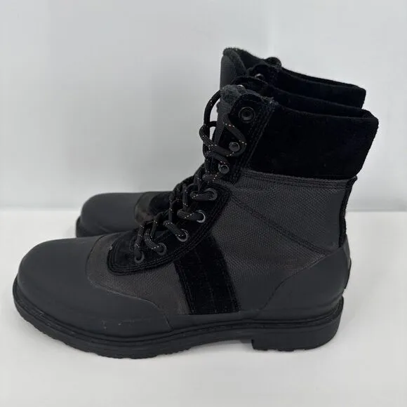 Hunter Waterproof Commando Boots, Black, Mens‎ US 8 EUC