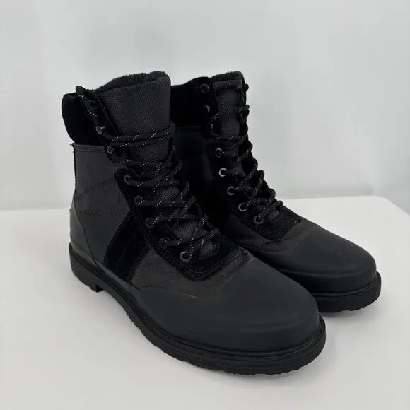 Hunter Waterproof Commando Boots, Black, Mens‎ US 8 EUC