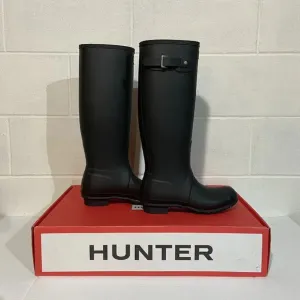 Hunter Women's Original Tall Wellington Boots Black WFT1000RMA NIB Rain Boots