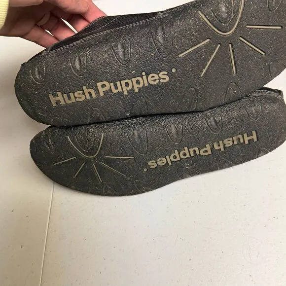 Hush Puppies Men’s shoes slip on black size 10