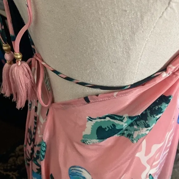 I want to be a mermaid so bad ZURY gorgeous seaside silk maxi dress