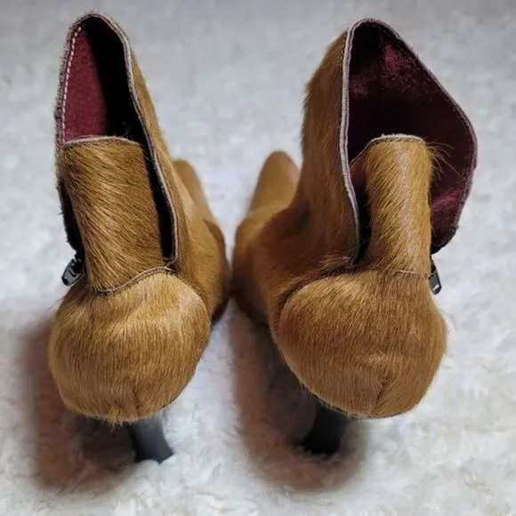IINZANT RARE Vintage Pony Fur Tan Booties