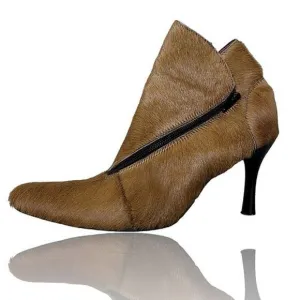 IINZANT RARE Vintage Pony Fur Tan Booties