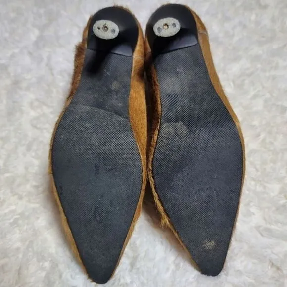 IINZANT RARE Vintage Pony Fur Tan Booties