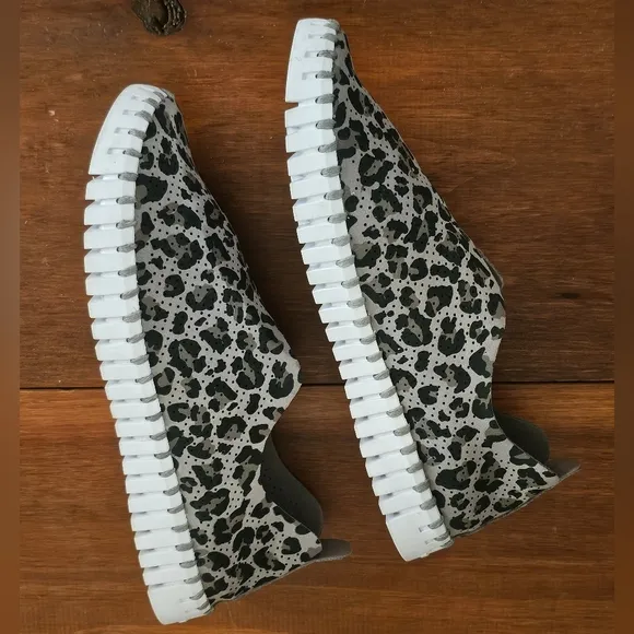 Ilse Jacobsen Hornbaek Tulip Leopard Print Eco-Friendly Slip-On Shoes - Size 38