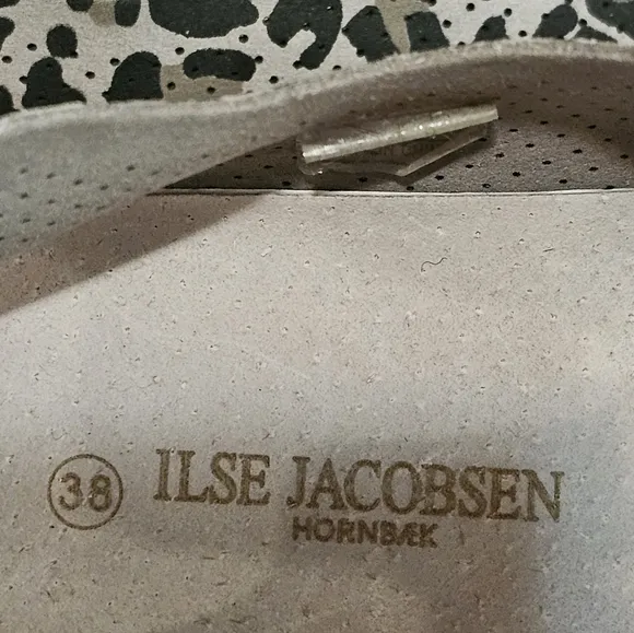 Ilse Jacobsen Hornbaek Tulip Leopard Print Eco-Friendly Slip-On Shoes - Size 38
