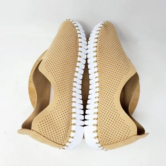 Ilse Jacobsen Tulip Shoes Women 40 Tan Slip On Comfort Sneakers Flat Loafer