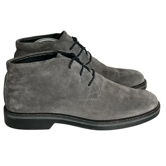 IMac Men's  Basic Boots Suede Grey  Made In Italy EUR 42 US 9